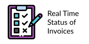 Real time status of invoices